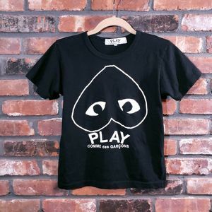 comme des garcons play inverted heart logo tee